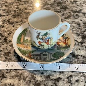 Vintage Coney Island Souvenir Cup and Saucer
